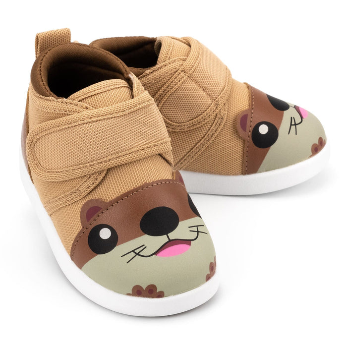 Otter Squeaky Toddler Shoes | Brown Squeaky Shoes ikiki® Shoes Size 2