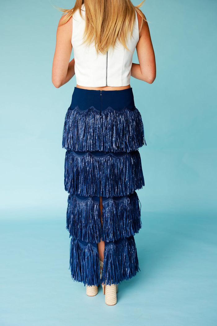 Oxford Skirt - Navy