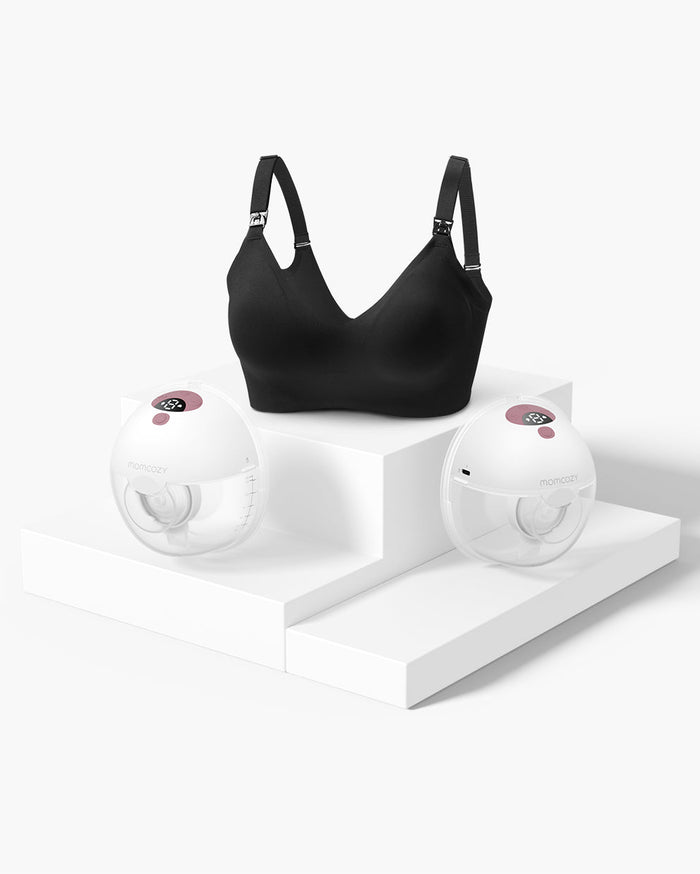 Pack soutien-gorge M5 Smart : tire-lait double M5 Smart et soutien-gorge d’allaitement (YN21)