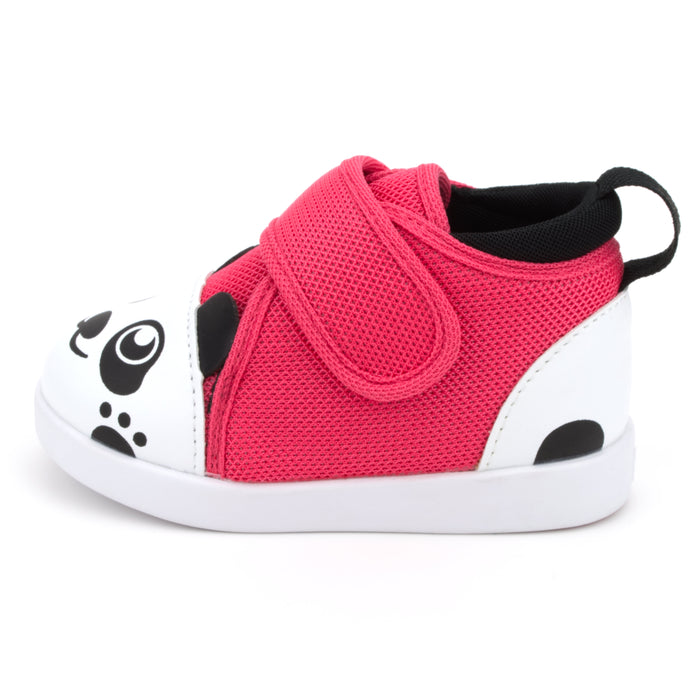 Panda Bear Squeaky Toddler Shoes for Girls and Boys V2 | Dark Pink