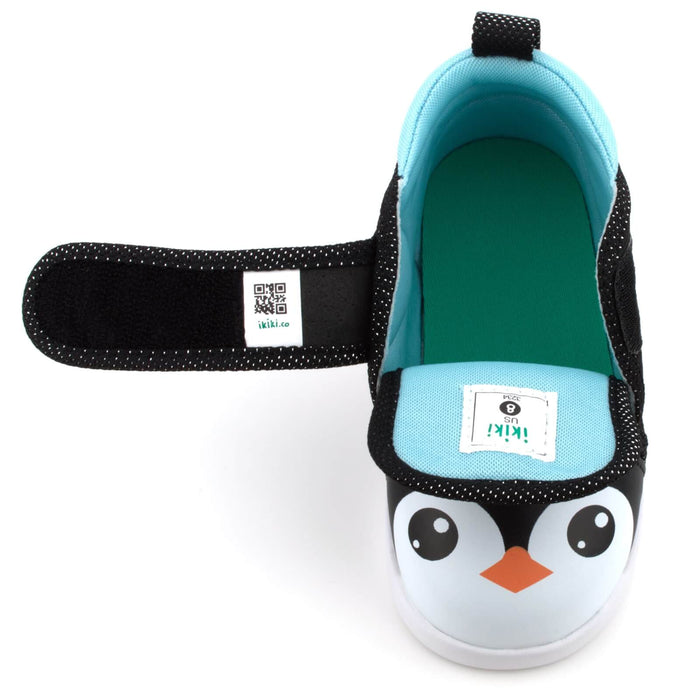 Black Penguin Squeaky Shoe V2 Top View Open