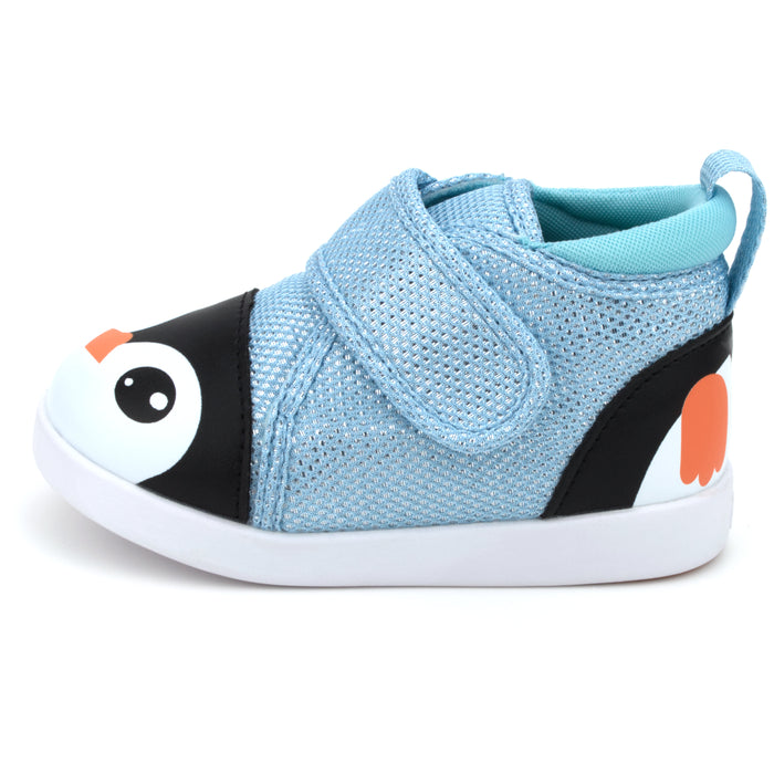 Penguin Squeaky Toddler Shoes for Girls and Boys V2 | Sparkly Blue