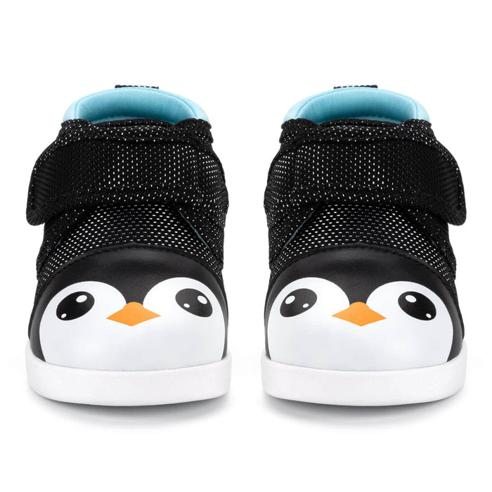Penguin Squeaky Toddler Shoes | Sparkly Black Squeaky Shoes ikiki® Shoes