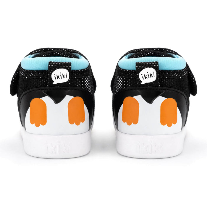 Penguin Squeaky Toddler Shoes | Sparkly Black Squeaky Shoes ikiki® Shoes