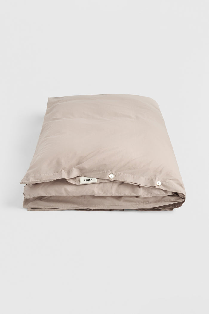 Percale King Duvet Cover Clay