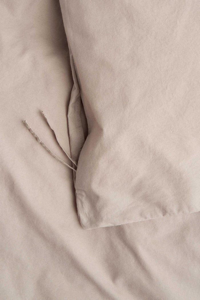 Percale King Duvet Cover Clay