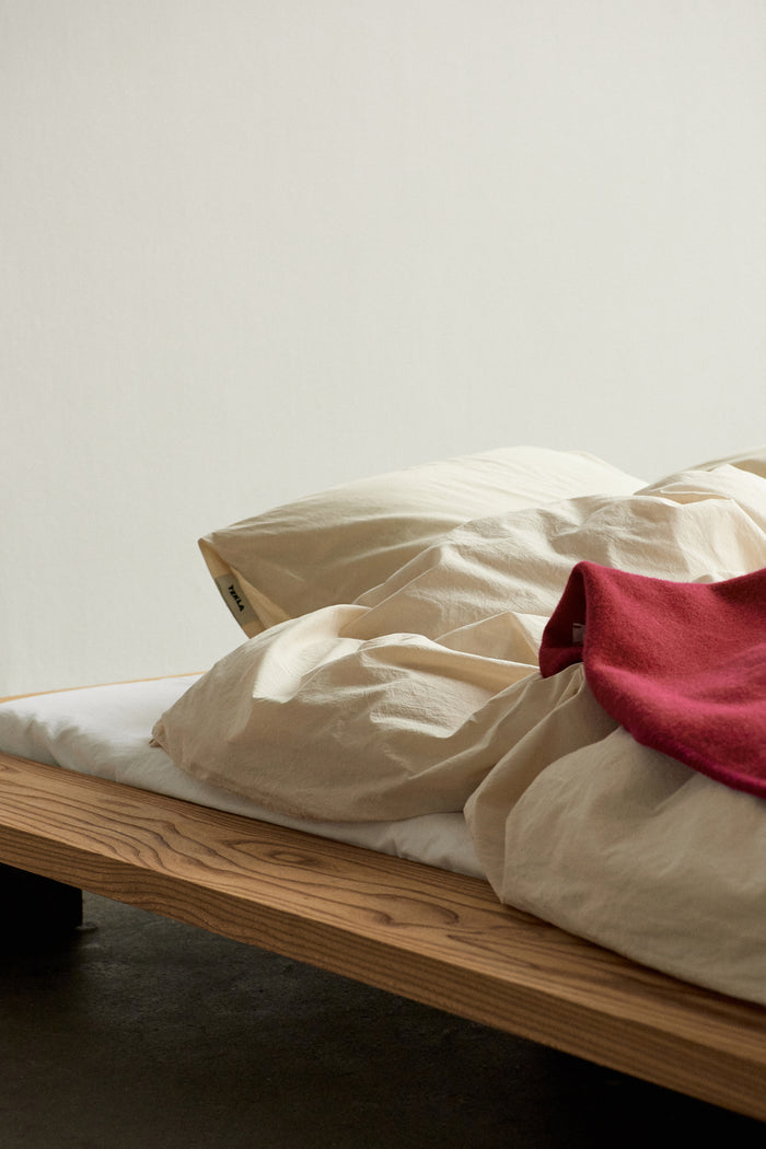 Percale King Duvet Cover Winter White