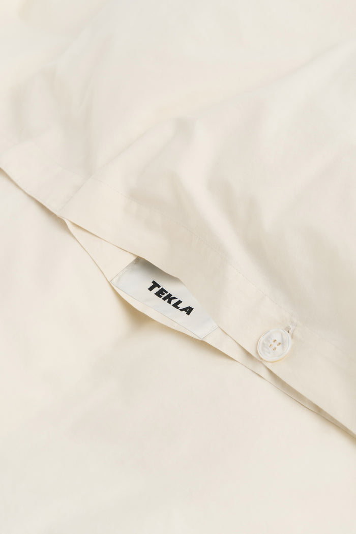Percale King Duvet Cover Winter White