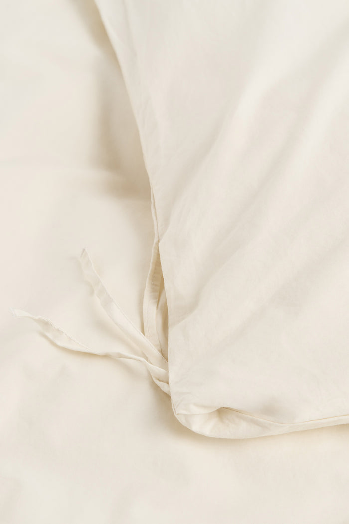 Percale King Duvet Cover Winter White