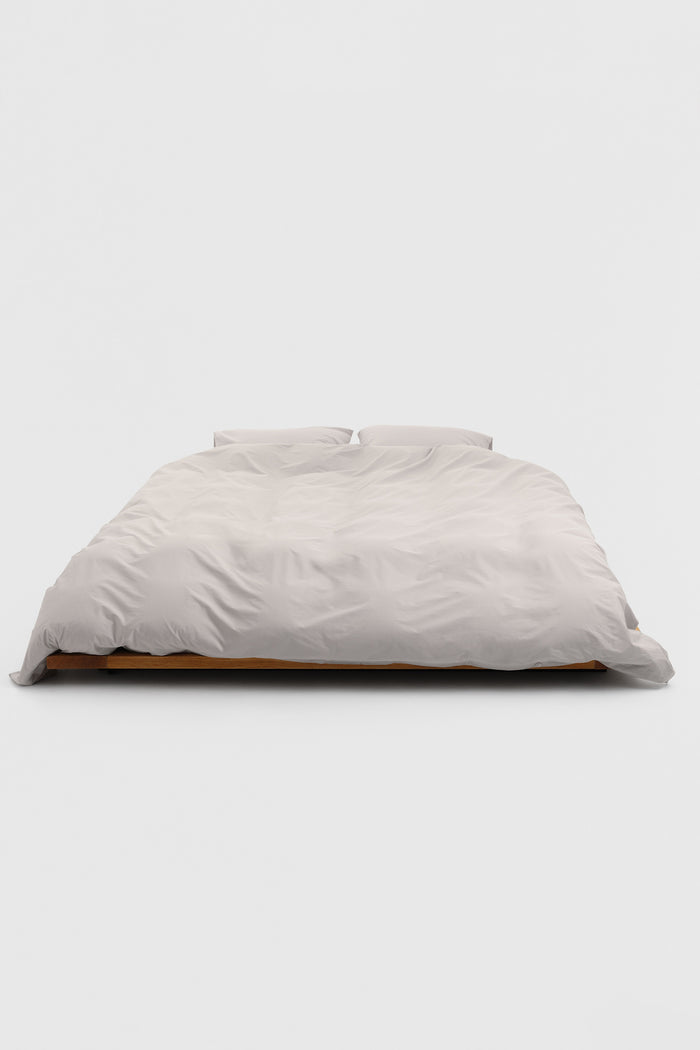 Percale King Duvet Soft Grey