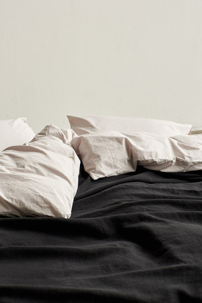 Percale King Duvet Soft Grey