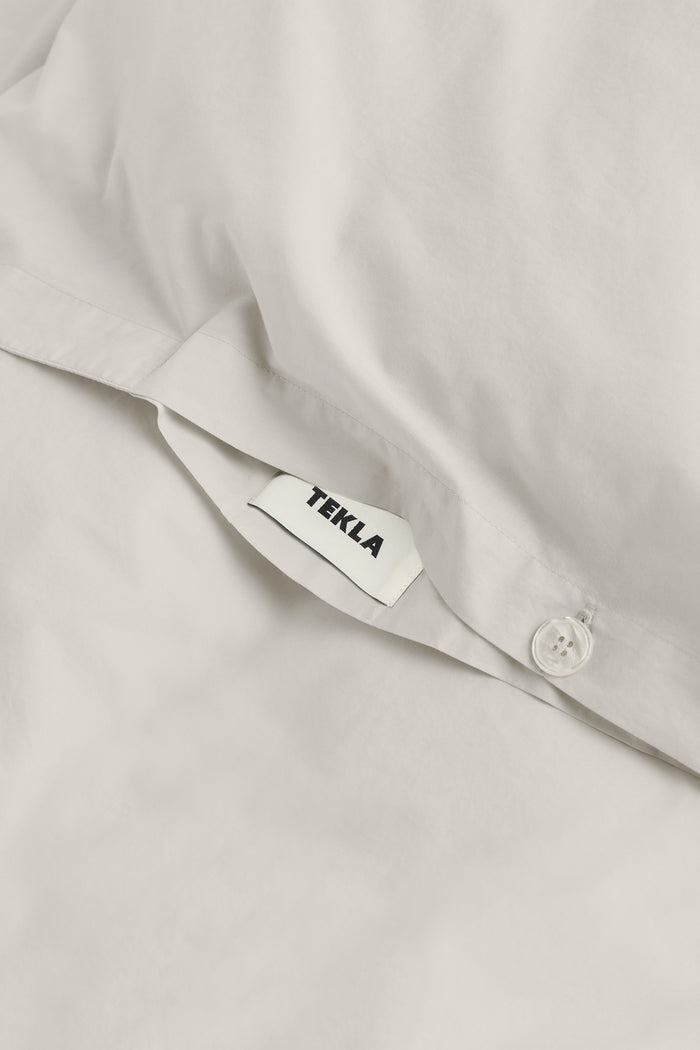 Percale King Duvet Soft Grey