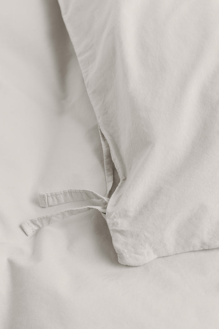 Percale King Duvet Soft Grey