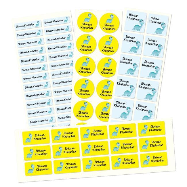 Personalised Name Labels | Name labels for School | Adorable Dinosaurs - Bombay Toy Company