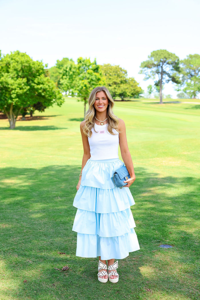 Piper Skirt - Sky Blue