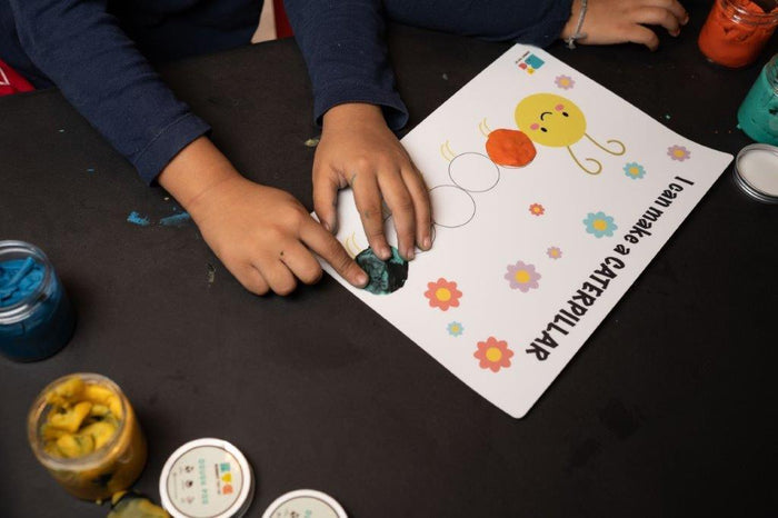 Play Dough Kit | I can make a Caterpillar | Reusable - Bombay Toy Company