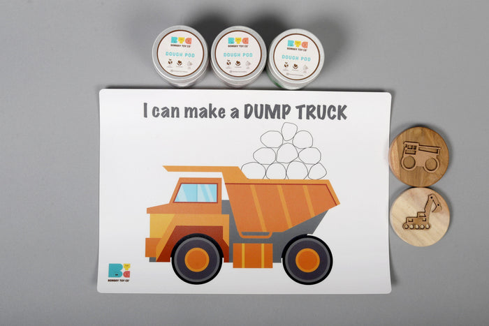 Play Dough Kit | I can make a Dump Truck | Reusable - Bombay Toy Company