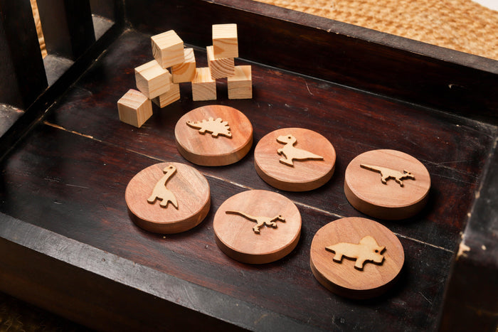 Play Dough Wooden Stamps | Dino Park - Bombay Toy Company