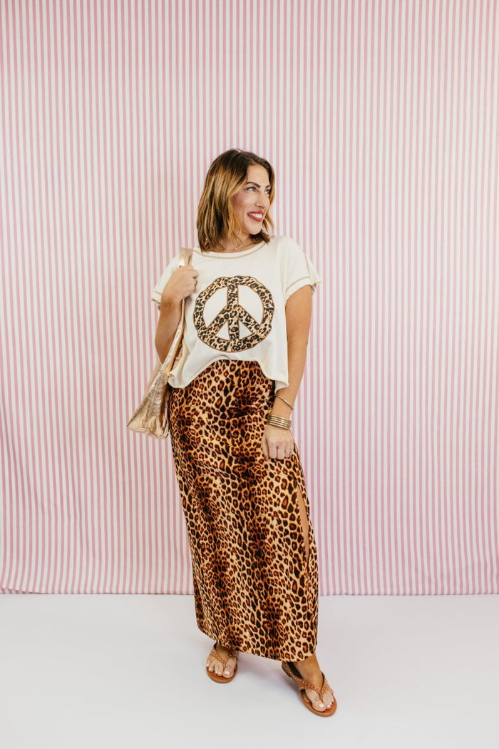 Power Play Skirt In New Cheetah - Reg & Curvy - Macoma Boutique200 Skirts