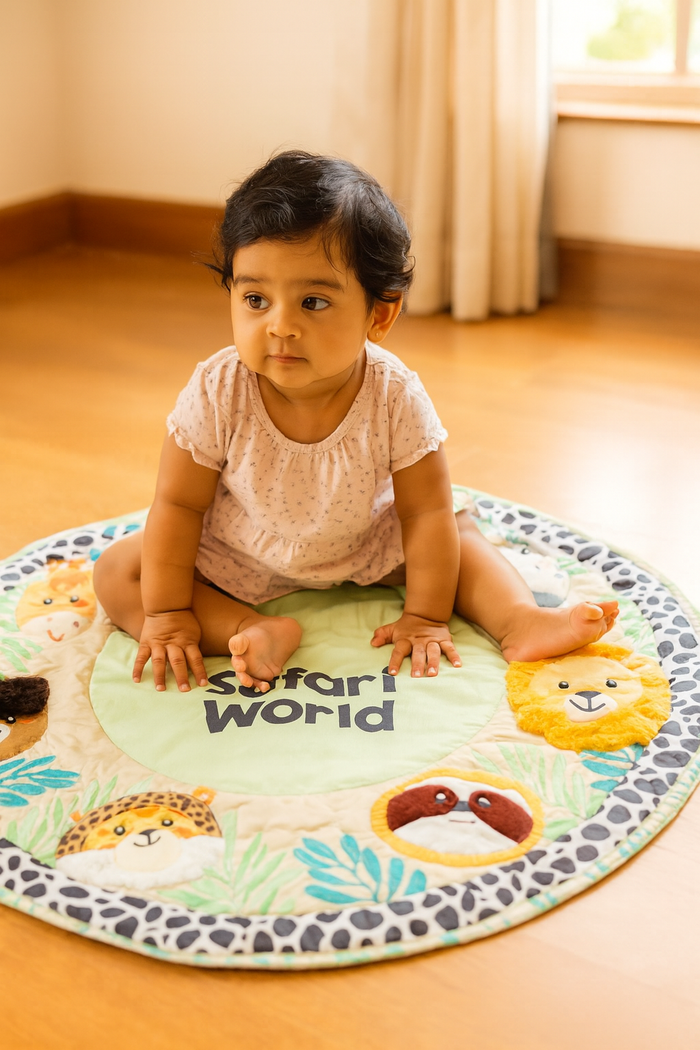 PRE ORDER | Sensory Newborn Play Mat in Jungle Theme