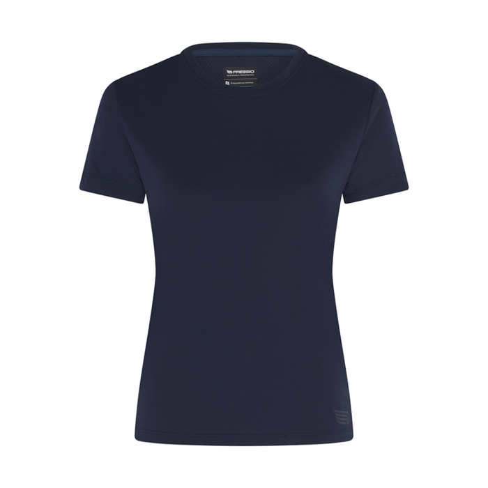 Pressio Women's Sustain Short Sleeved Top in Navy AW25