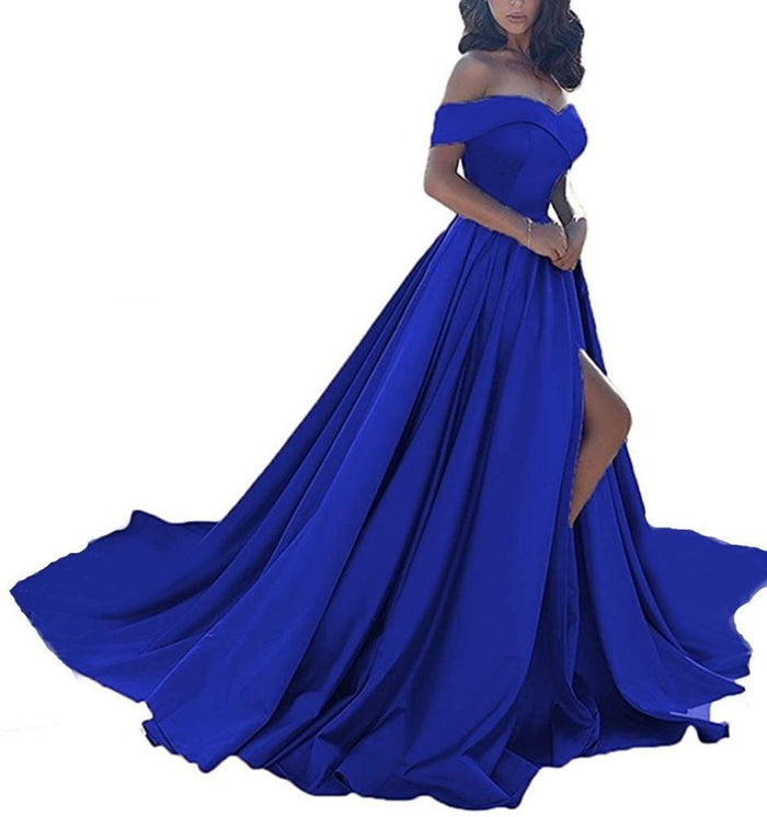 Wedding Dress Royal Blue