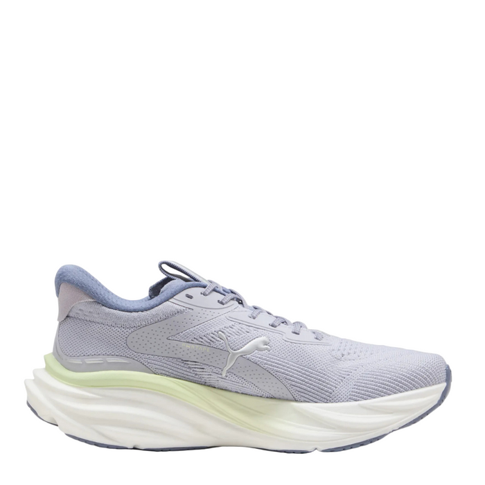 PUMA Men's Magnify NITRO 3 Running Shoes in Vibrant Silver/Apple Spritz SS26