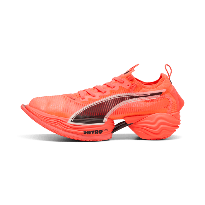 PUMA Shoes Puma Women's Deviate Nitro Elite Fast-R Running Shoes in Glowing Red/Puma White SS25 - Up and Running