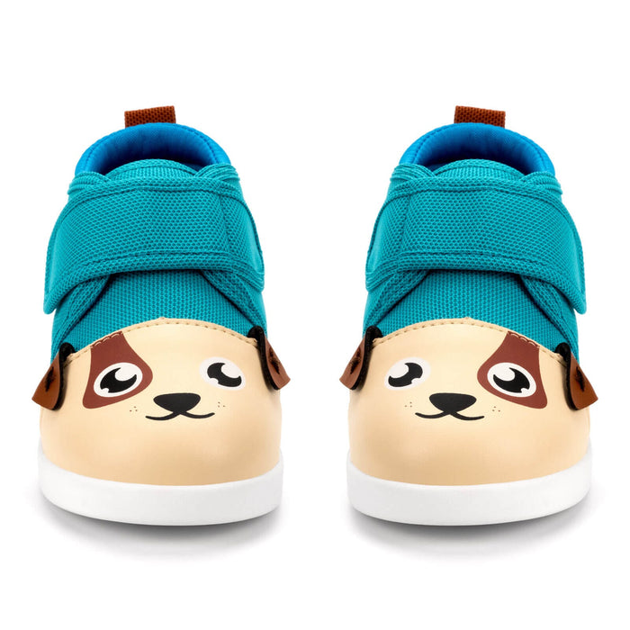 Puppy Squeaky Toddler Shoes / Teal Squeaky Shoes ikiki® Shoes