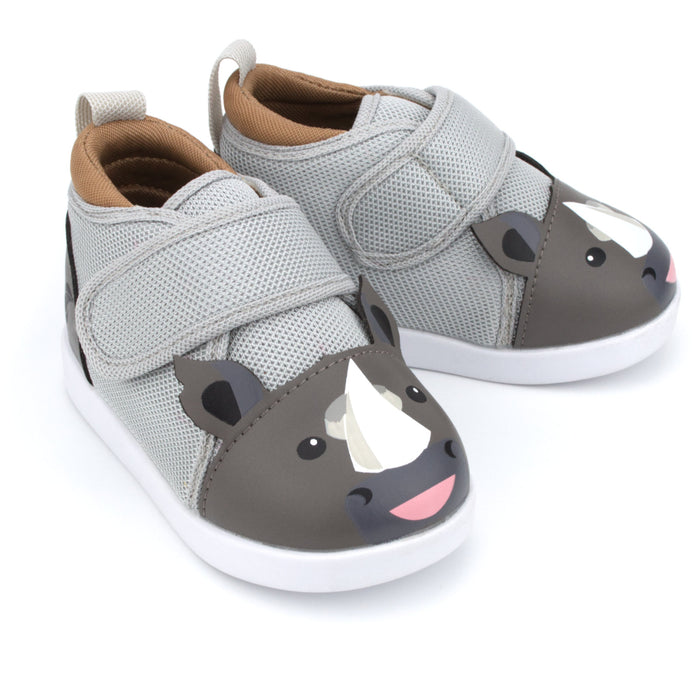 Rhino Squeaky Toddler Shoes for Boys and Girls V2 | Gray
