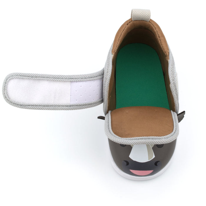 Rhino Squeaky Toddler Shoes for Boys and Girls V2 | Gray