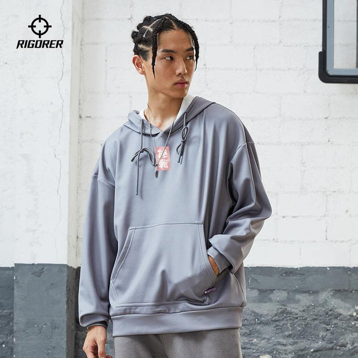 Men's Gym Active Long Sleeve Hoodie Casual Hooded Sweatshirts - Rigorer Official Flagship Store