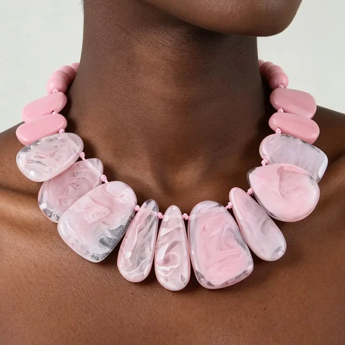 Ripple Stone Statement Necklace