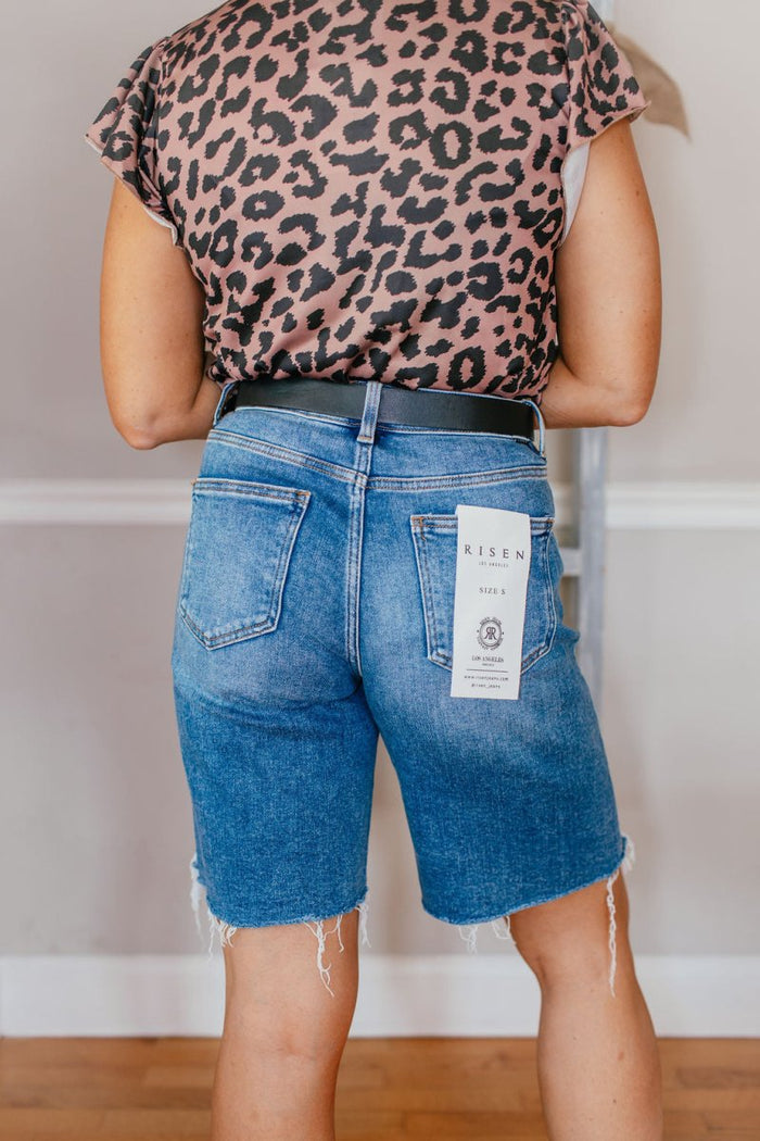 Risen Easy Edge Tummy Control Bermuda Shorts - Reg & Curvy - Macoma Boutique180 Shorts