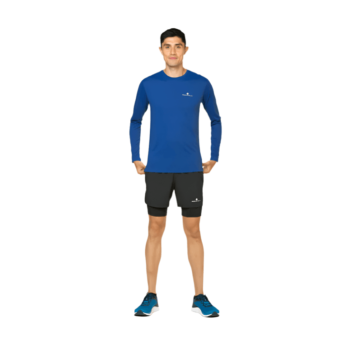 Ronhill Clothing Ronhill Men's Core Twin Short in All Black SS25 - Up and Running