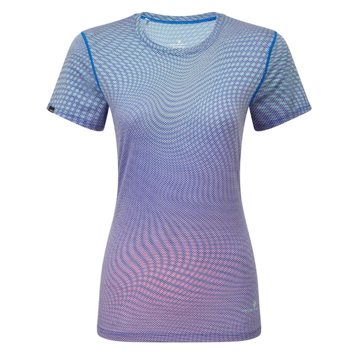 Ronhill Women's Tech Golden Hour Tee in Classic Blue Refraction SS26