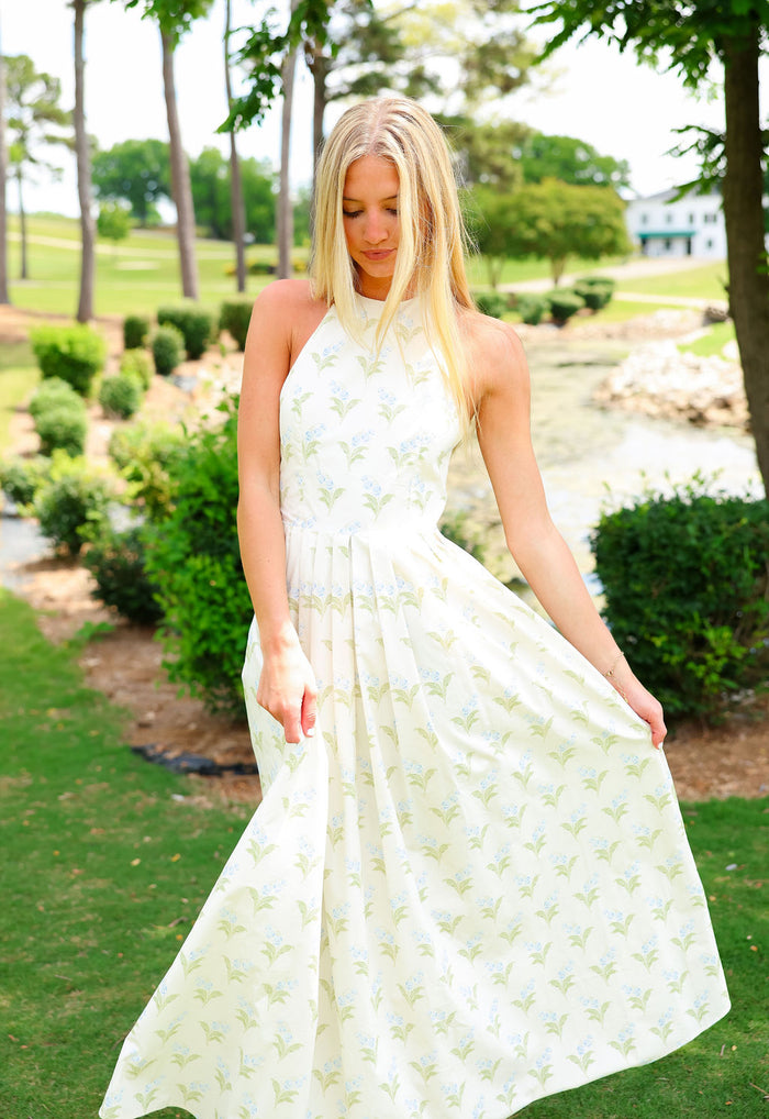 Sage Dress - Ivory Floral