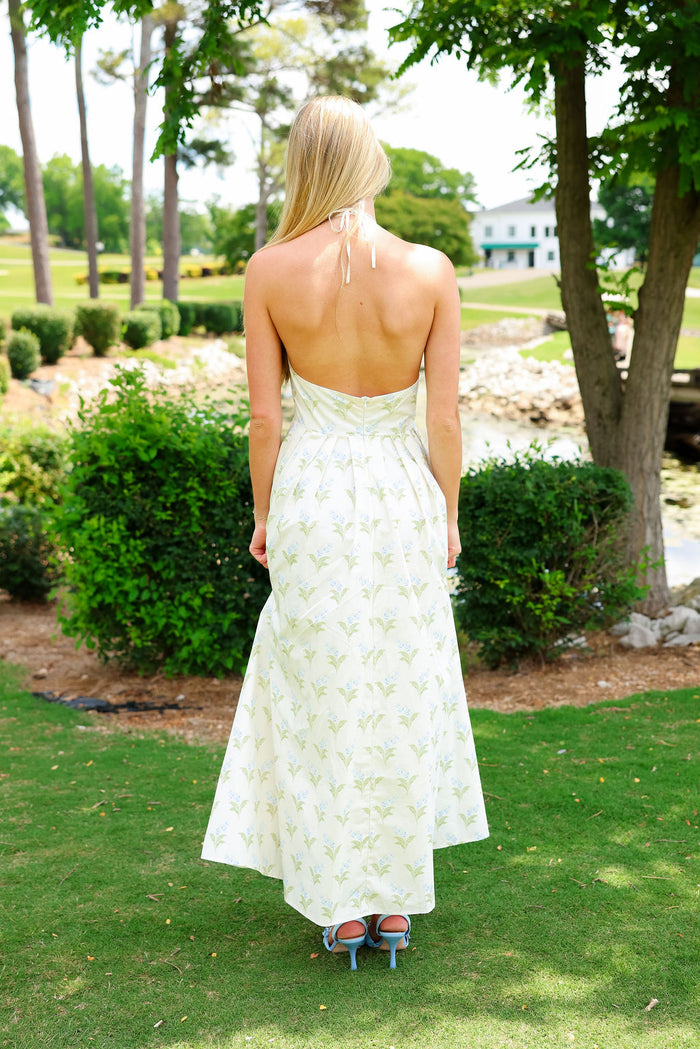 Sage Dress - Ivory Floral