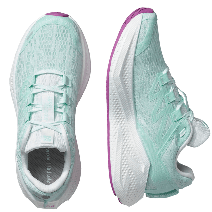 Salomon Shoes Salomon Women's Aeroglide 3 Running Shoes in Bay/White/Willowherb SS25 - Up and Running