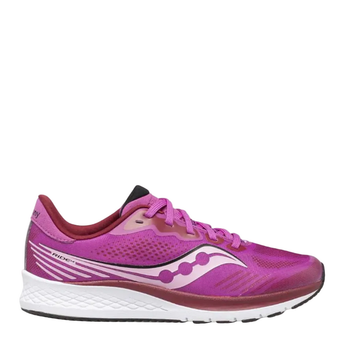 Saucony Junior Ride 14 Running Shoes in Pink AW21