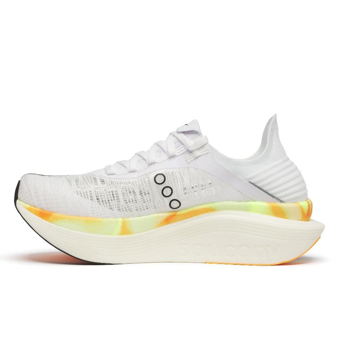 Saucony Shoes Saucony Unisex Endorphin Elite 2 Running Shoes in White/Peel SS25 - Up and Running