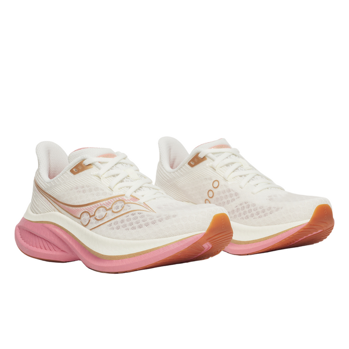 Saucony Women's Endorphin Speed 5 Running Shoes in Ivory/Mauve SS26