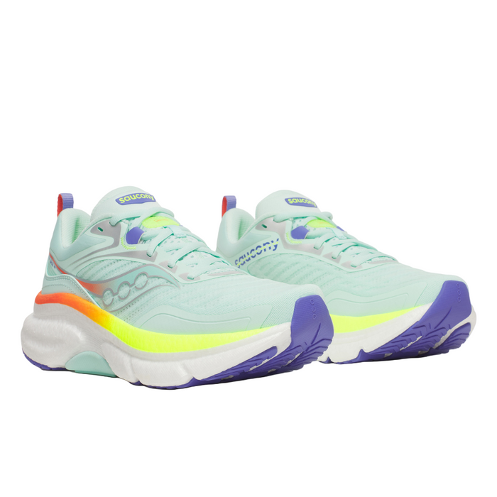 Saucony Women's Omni ST 23 Running Shoes in Aqua/Citron SS26