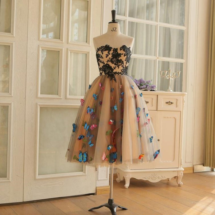 sd-hk A-Line Sweetheart Neckline Knee Length Homecoming Dresses