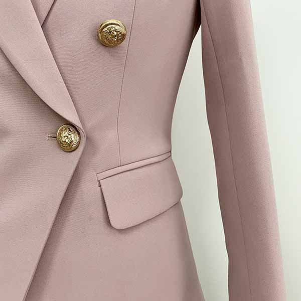 Elegant women's two piece set featuring a tailored blazer for formal pantsuit for wedding guest