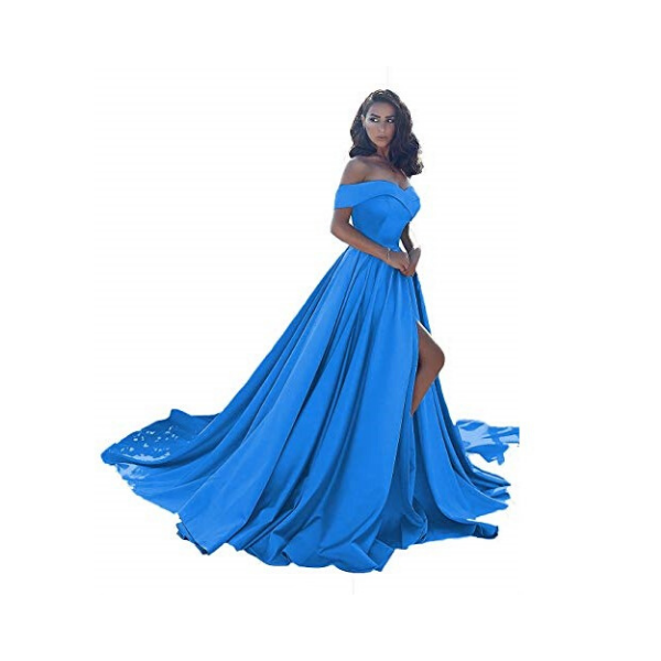 ocean blue wedding dress
