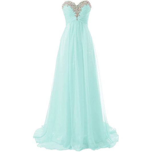 sd-hk Prom Dress Bridesmaid Dresses Long Prom Gown Chiffon Formal Evening Gowns