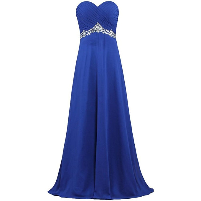 sd-hk Women Chiffon Bridesmaid Dresses Off The Shoulder Formal Wedding Dress