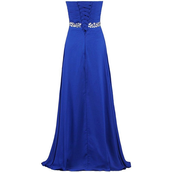 sd-hk Women Chiffon Bridesmaid Dresses Off The Shoulder Formal Wedding Dress