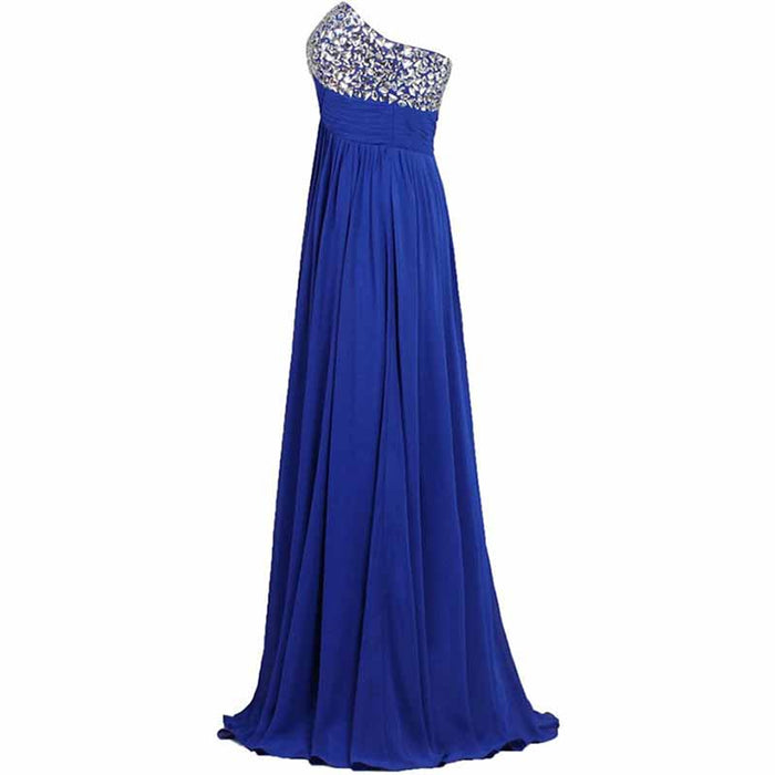 Sequin Top Chiffon Bottom Strapless Bridesmaid Dress 100 Colors Available